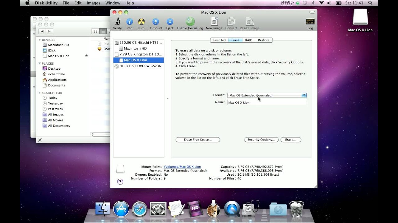 Install lion for mac
